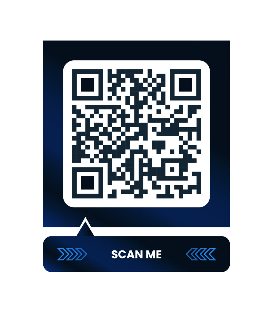 QR code with a 'Scan me' label that opens the Thinger.io Discord invite